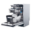 Masina de spalat vase incorporabila Haier XI1C3TB2FB, 11 seturi, 3 sertare, 8 programe, Motor Inverter, WiFi, Aquastop, Deschidere automata usa, Senzor incarcare, Senzor grad murdarie, Clasa C, 45 cm