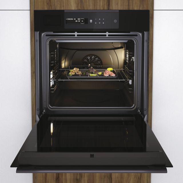 Cuptor încorporabil Haier HWO60SM5S9BH, 70 l, curățare pirolitică, negru