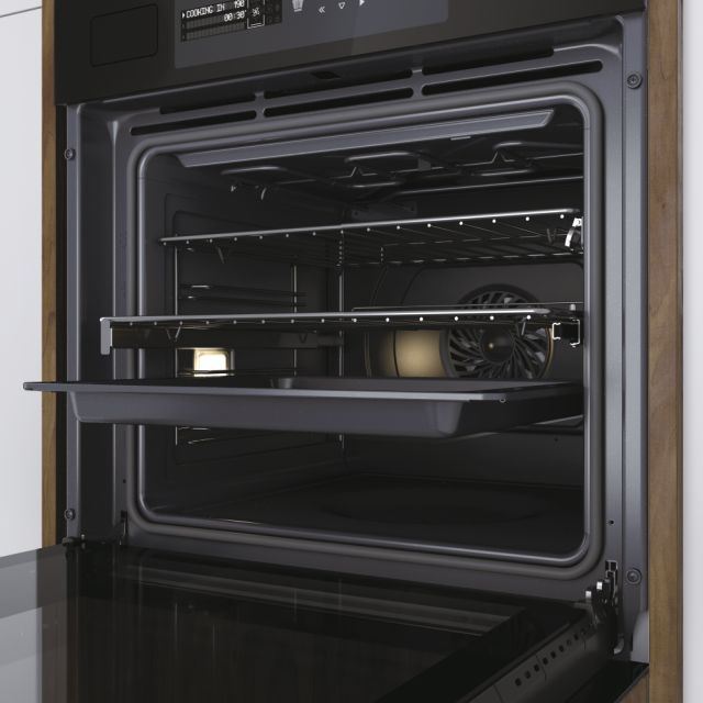 Cuptor încorporabil Haier HWO60SM5S9BH, 70 l, curățare pirolitică, negru