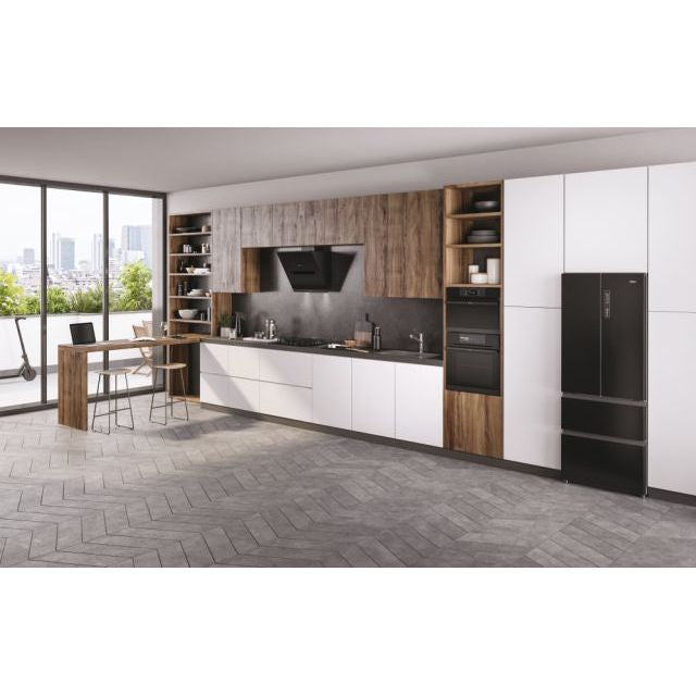 Cuptor încorporabil Haier HWO60SM5S9BH, 70 l, curățare pirolitică, negru