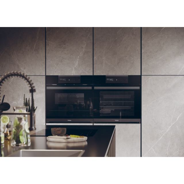 Cuptor încorporabil Haier HWO60SM6S9BH, 70 l, curățare pirolitică, negru