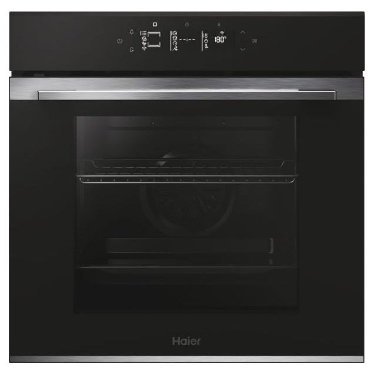Cuptor electric incorporabil Haier H6 ID25G3YTX 78l, A++, niveluri gatire 6, Wifi, curatare Pyro & Hydro, ghidaj telescopic Yes - Standard, temperatura 30°C-300°C, Steam N/A N/A, Camera No, Functii 19, tava AirFry, geamuri usa 4