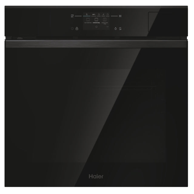 Cuptor încorporabil Haier H6 ID68C5SYTB, 78 l, curățare pirolitică, negru