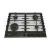 Plita incorporabila Haier HAHG6BF4XH, Gaz, 4 Arzatoare, Grilaje fonta (x2), Aprindere electrica, Preci Flame – reglarea in 9 trepte a flacarii, 60 cm, Inox cu sticla neagra