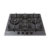 Plita incorporabila pe gaz HAVG5D4HB, 4 arzatoare, arzator Wok, grilaje fonta (3), 65 cm, sticla neagra