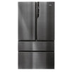 Frigider side by side Haier HB26FSNAAA, French Door, 750l, Total No Frost, Motor Inverter, Sistem Antibacterian, Display LED, Super Freezing, Holiday, Aparat de gheata, Clasa E, H 190 cm, Negru