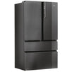 Frigider side by side Haier HB26FSNAAA, French Door, 750l, Total No Frost, Motor Inverter, Sistem Antibacterian, Display LED, Super Freezing, Holiday, Aparat de gheata, Clasa E, H 190 cm, Negru