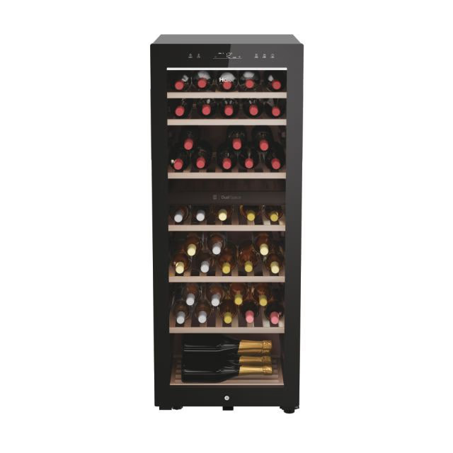 Răcitor de vinuri Haier HWS77GDAU1, 77 sticle, două zone