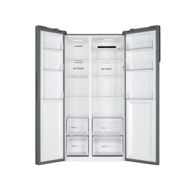 Frigider side by side Haier HSR3918ENPG, 528 l, Total No Frost, argintiu