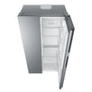 Frigider side by side Haier HSR3918ENPG, 528l, Total No Frost, Multi air flow, Motor Inverter, Display LED, Super Cooling, Super Freezing, Clasa E, H 177 cm, Argintiu