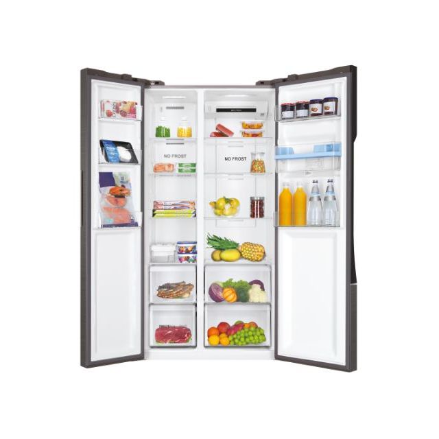 Frigider side by side Haier HSR3918EWPG, 521 l, No Frost, argintiu