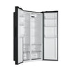 Frigider side by side Haier HSR3918ENPB, 528 l, Total No Frost, Motor Inverter, Multi Air Flow, Display, Super cooling, Super freezing, Clasa E, H 177 cm, Negru