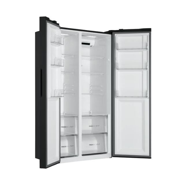 Frigider side by side Haier HSR3918ENPB, 528 l, Total No Frost, negru