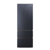 Frigider side by side Haier HFW7720ENMB, 477 l, Total NoFrost, Motor Inverter, Conectivitate WiFi + Bluetooth, Display, Multiflow column, Super Cooling, Super Freezing, Clasa E, H 201 cm, Negru