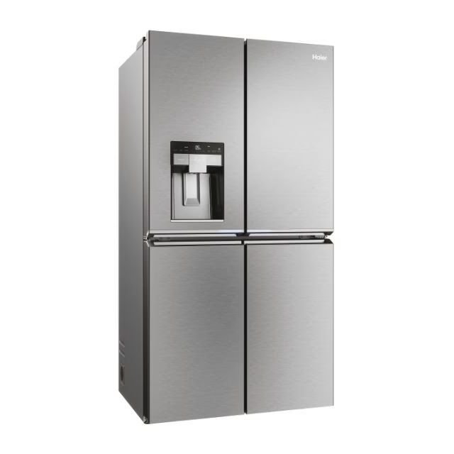 Frigider side by side Haier HCR7918EIMP, 601 l, dozator de apă și gheață, inox