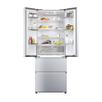 Frigider Side by Side Haier HFR5719ENMG, 446l, Total No Frost, Display touch, My zone plus, Raft vinuri pliabil, Clasa E, H 190 cm, Gentle Silver