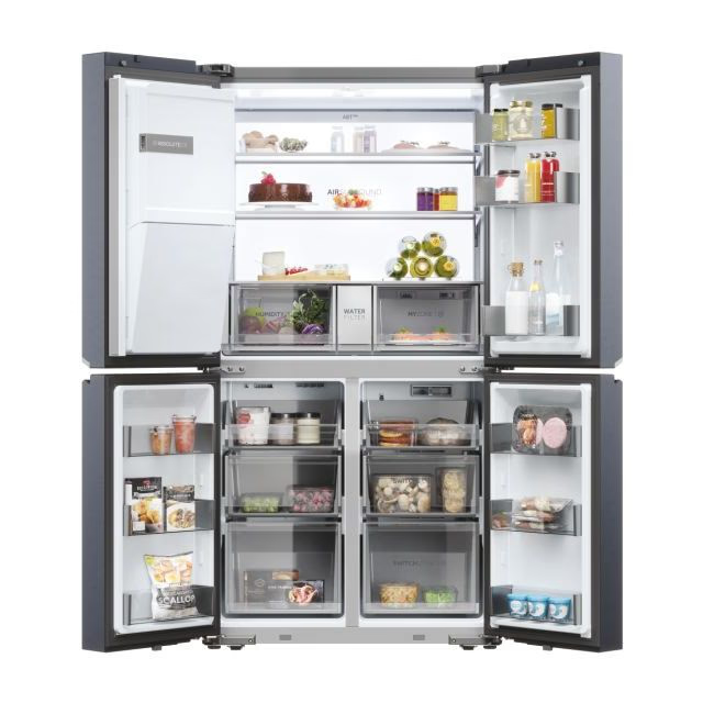 Combină frigorifică Haier HCR7918EIMB, 601 l, Total No Frost