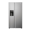 Frigider Side by side Haier HSR5918DIMP, 511 l, Total No Frost, Display touch, Dispenser apa si gheata, Clasa D , H 177 cm, Platinum Inox