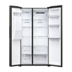 Frigider Side by side Haier HSR5918DIPB, 511 l, Total No Frost, Display touch, Dispenser apa si gheata,Clasa D, H 177 cm, Negru