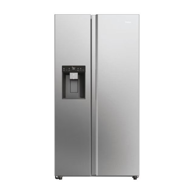 Frigider side by side Haier HSW59F18EIMM, 601 l, dozator de apă și gheață, inox