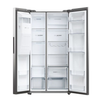 Side by Side Haier HSW59F18EIMM 601l, TNF, Display touch, Dispenser de apa si gheata, 37dB, 177/90 cm, Clasa E, New Platinum Inox