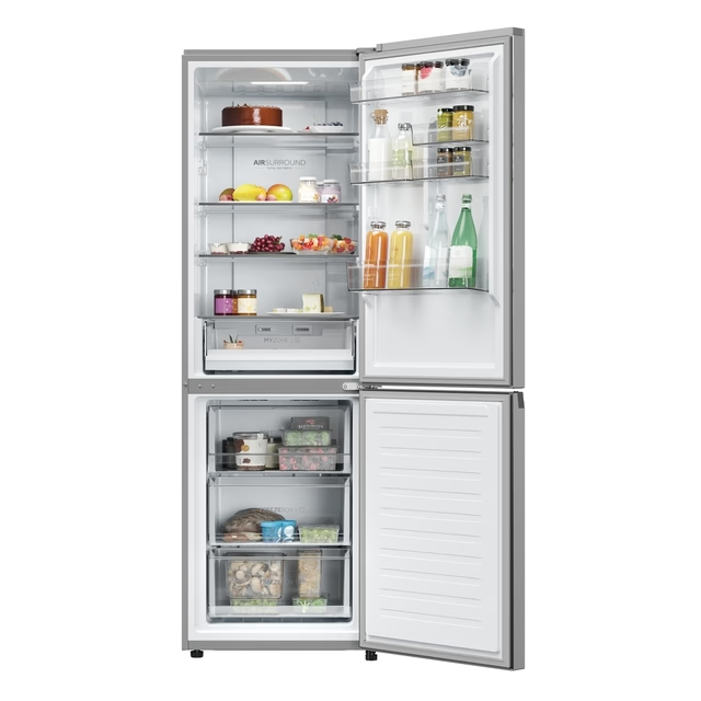 Combină frigorifică Haier EHD3PWDNPK186, No Frost, inox