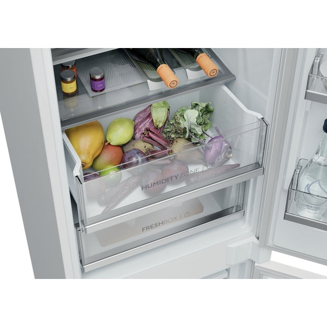 Combină frigorifică încorporabilă Haier EHBQW5518E, 251 l, No Frost, albă