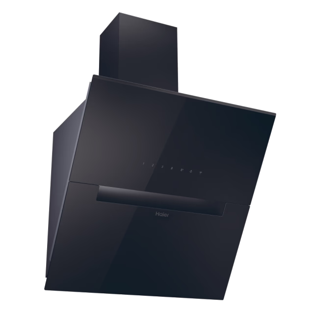 Hotă decorativă Haier HADG6CBS4BWIFI, 60 cm, 975 m³/h, neagră