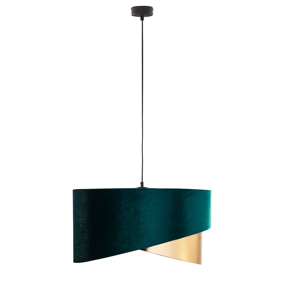 Lustră TK Lighting Tercino 3 Teșită 500, verde, auriu, 3 x E27, 6433
