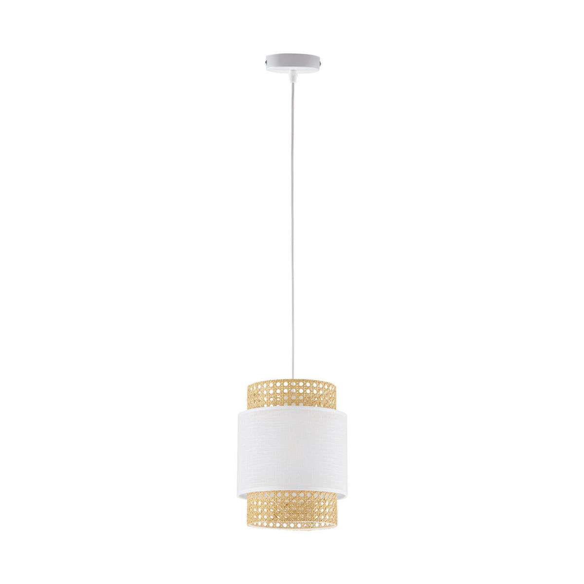 Pendul TK Lighting Boho 1 200, alb, 6528