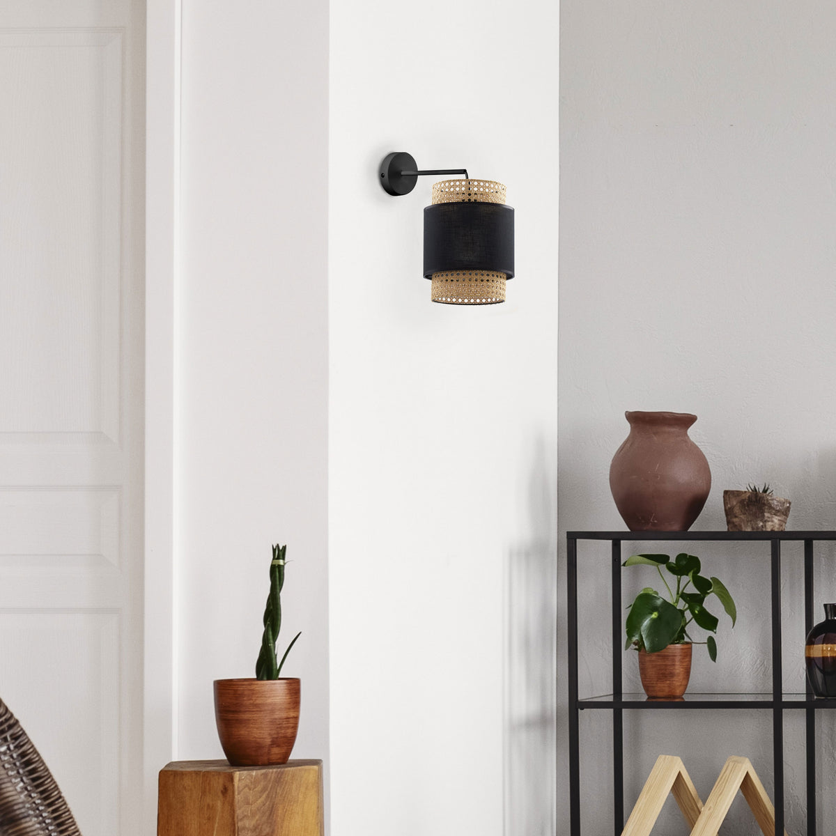 Aplică TK Lighting Boho 1, negru, 6550