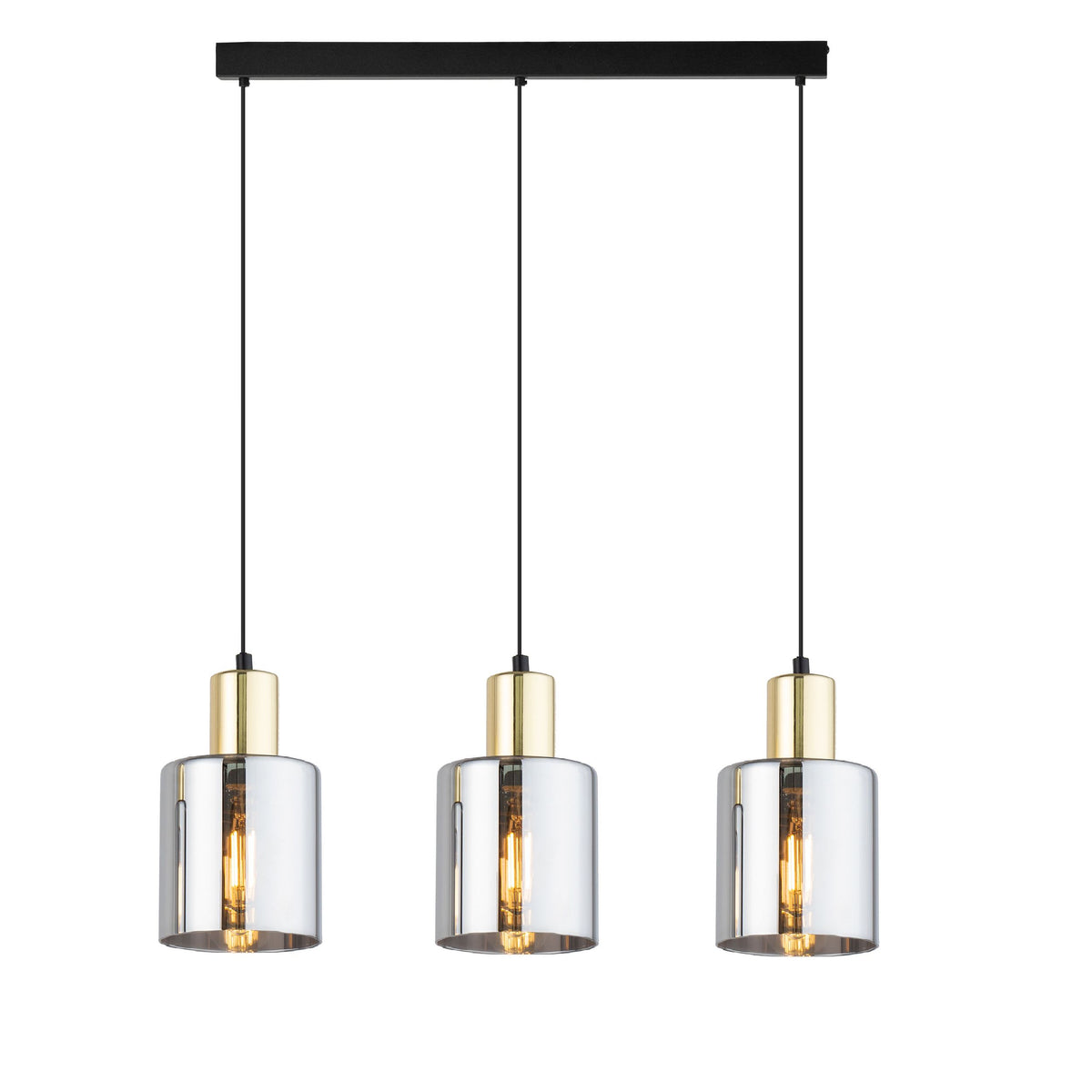 Lustră TK Lighting Sierra 3 Bară, auriu, 3 x E27, 6662