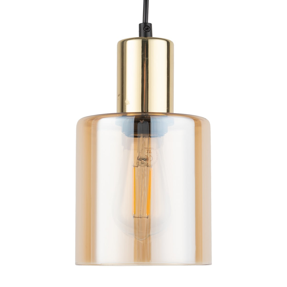 Pendul TK Lighting Sierra 1, auriu, chihlimbar, 6665