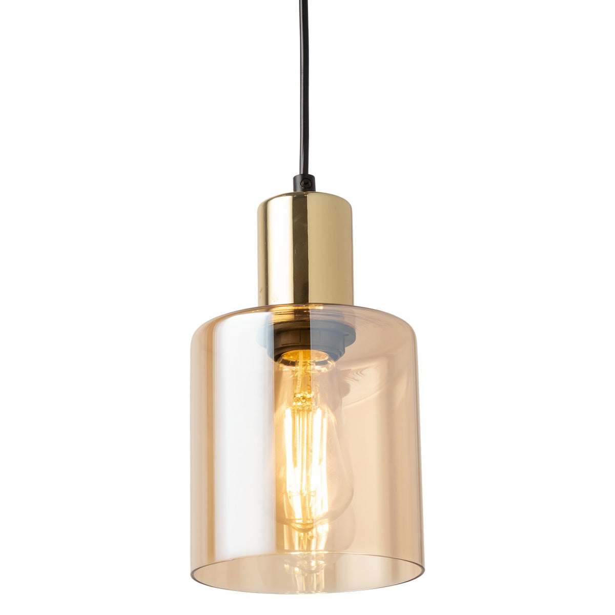 Pendul TK Lighting Sierra 1, auriu, chihlimbar, 6665