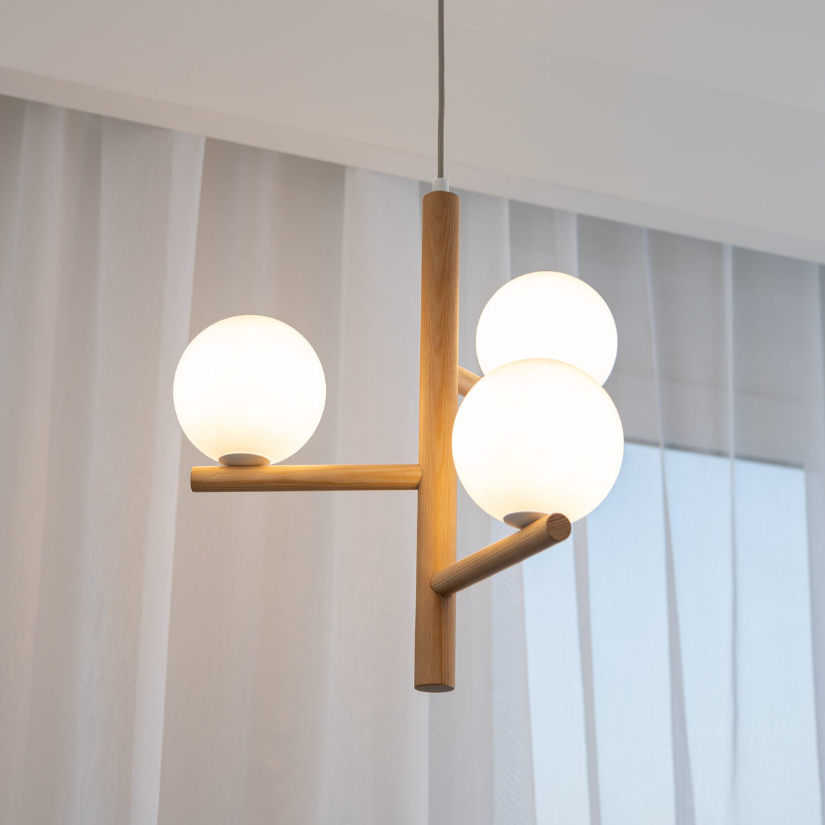 Lampa suspendată Estera Wood 3 6799 TK 6799