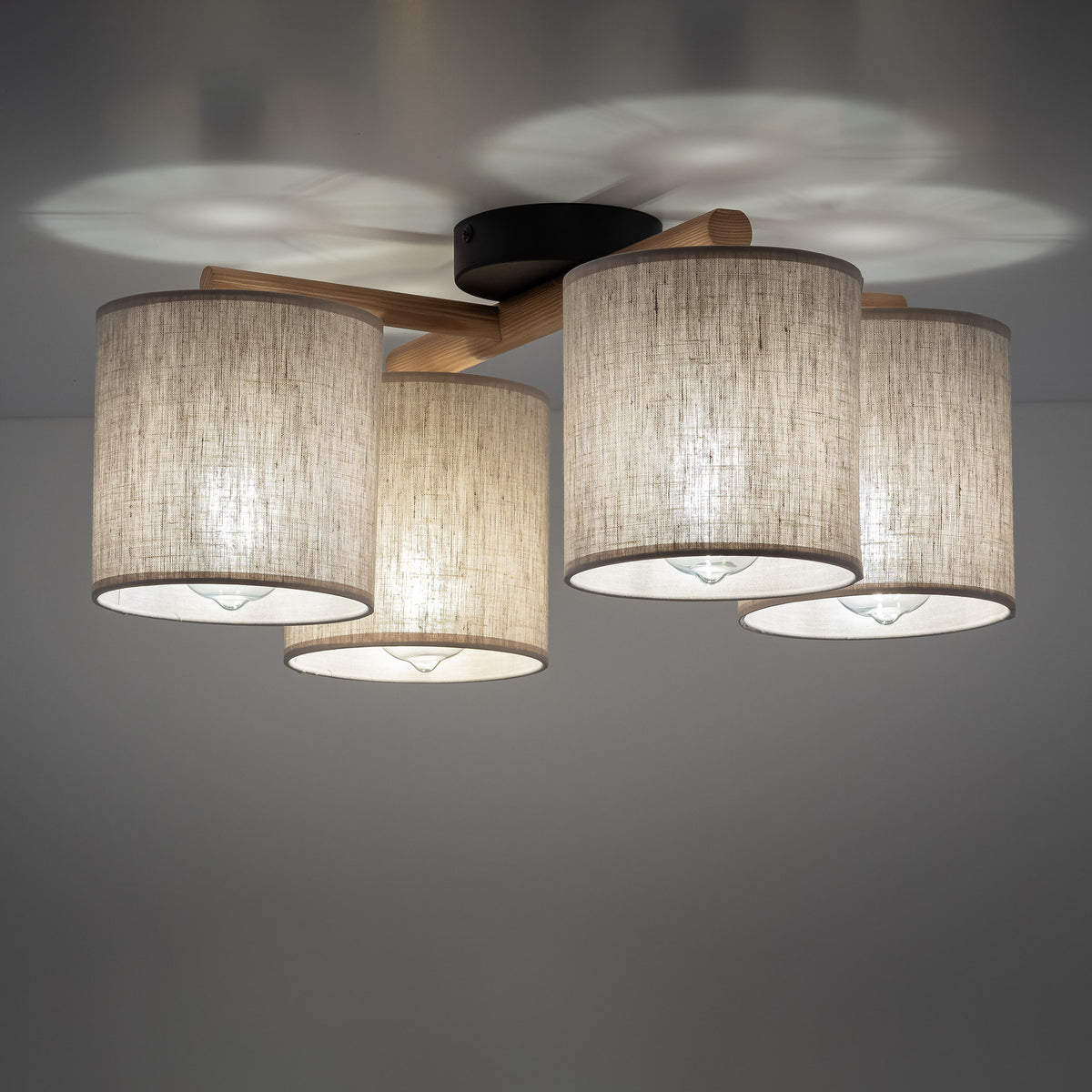 Aplică TK Lighting Deva 4, natur, 4 x E27, 6866