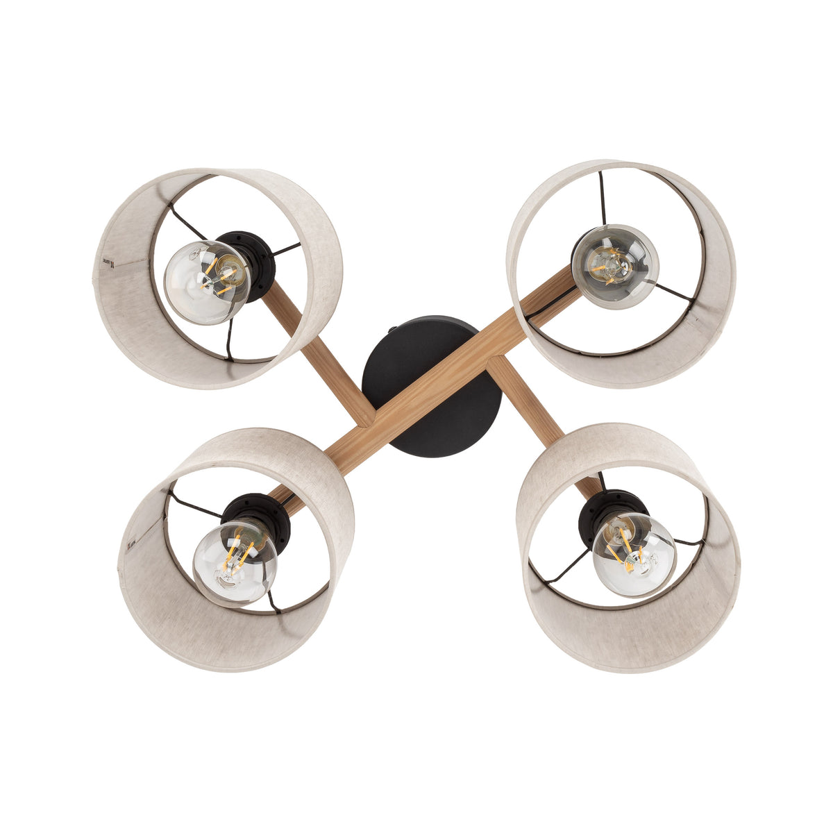 Aplică TK Lighting Deva 4, natur, 4 x E27, 6866