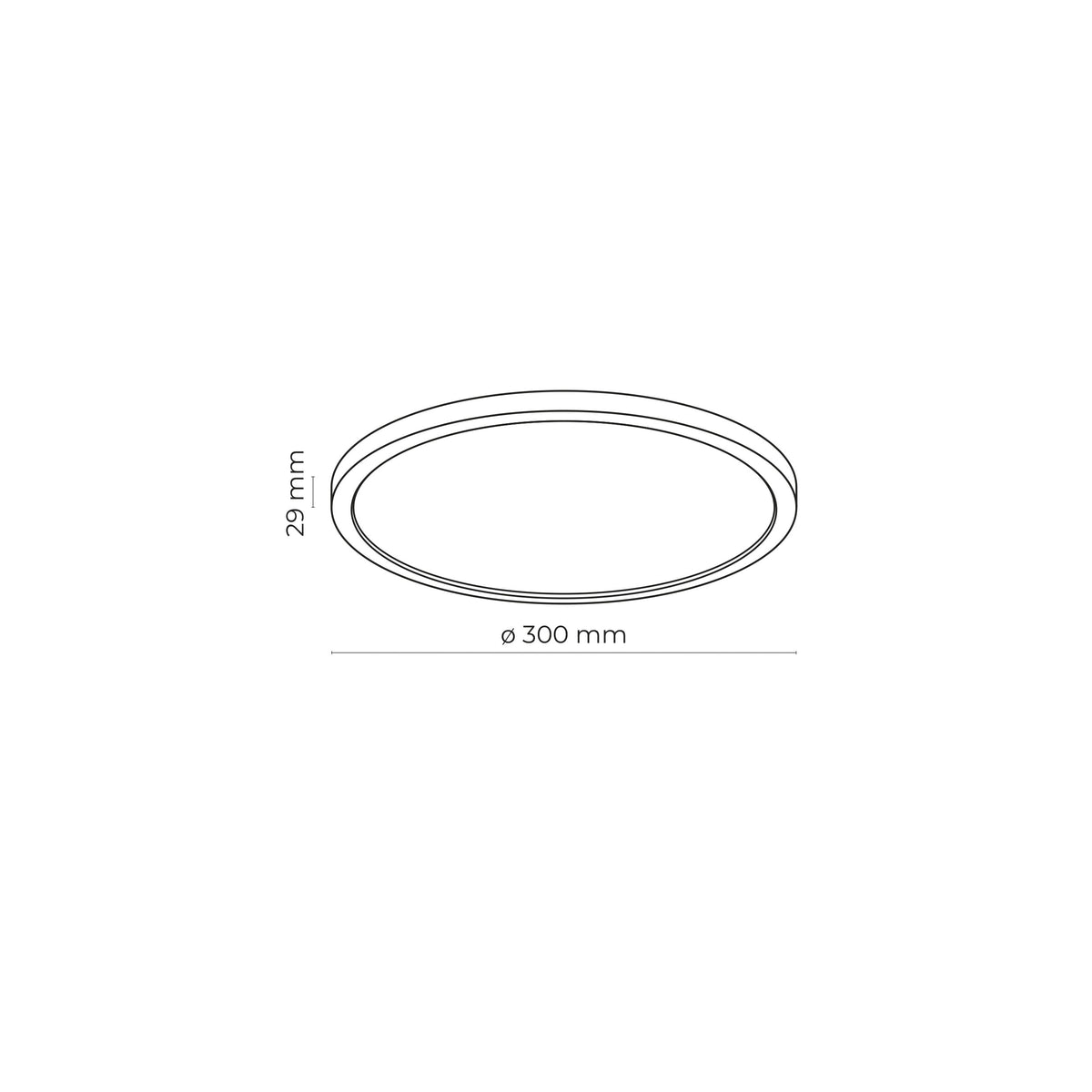 Plafoniera Aqua White 24W 6900
