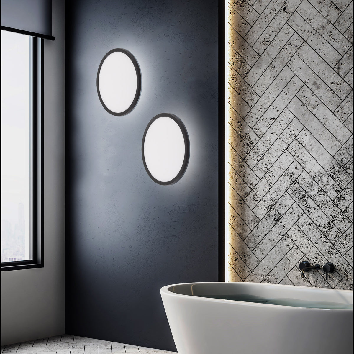Plafoniera Aqua Black 36W 6903