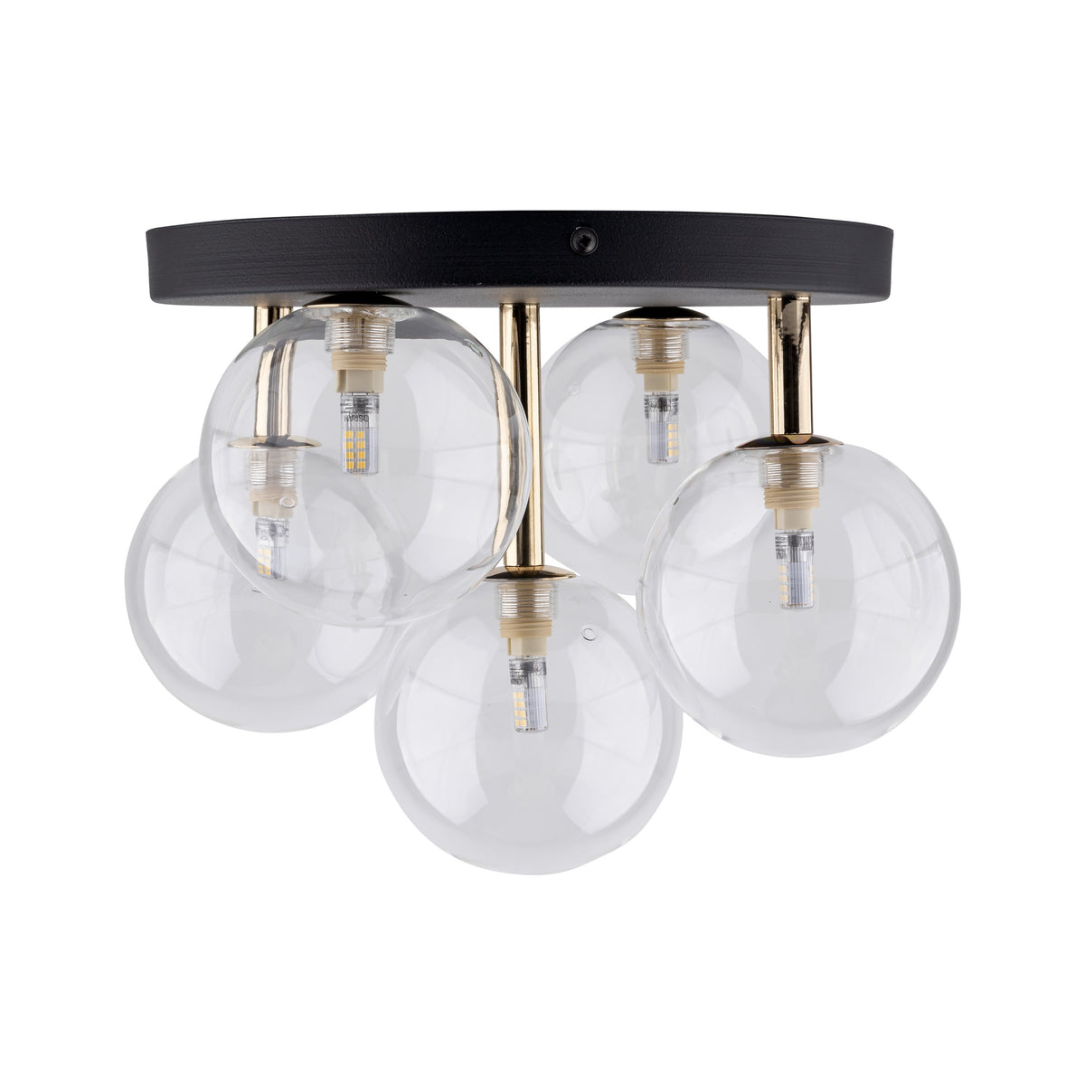 Plafoniera Nilos Black/Gold 758