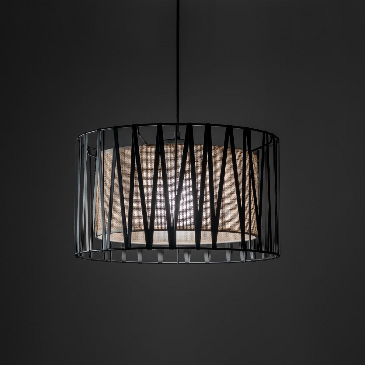 Lampă suspendată TK Lighting Harmony, natur, 4562