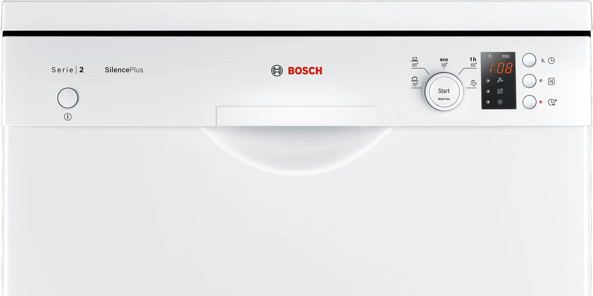 Mașină de spălat vase Bosch SMS25AW05E, Seria 2, 60 cm, 12 seturi, albă