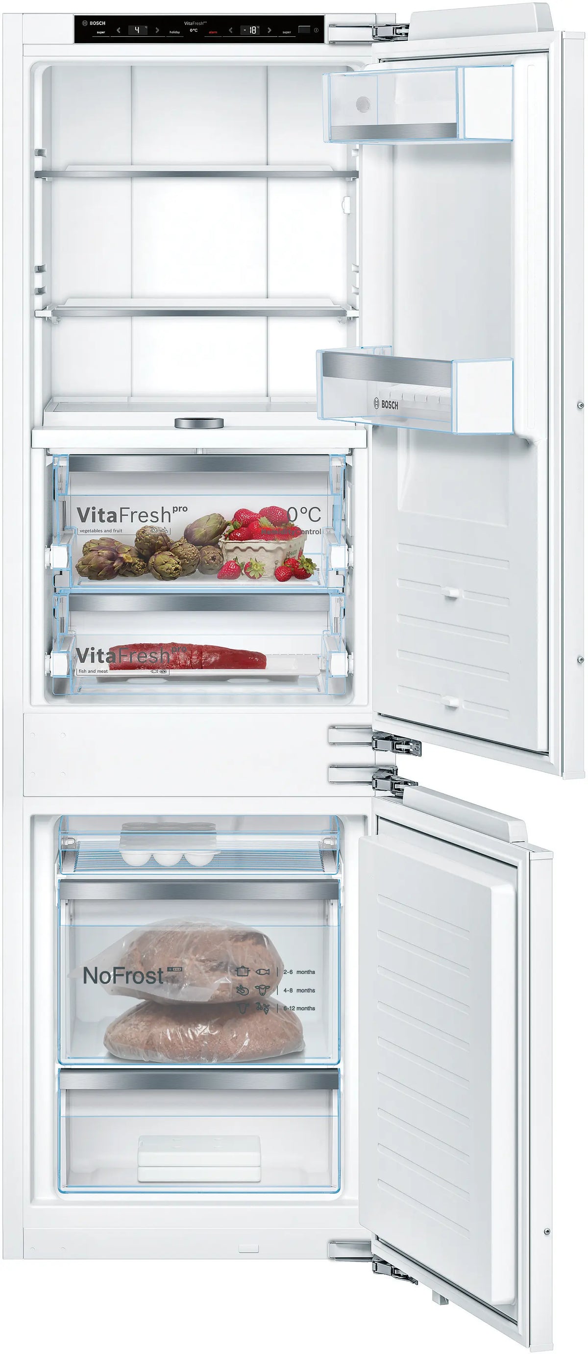 Combină frigorifică încorporabilă Bosch KIF86PFE0, Seria 8, 223 l, No Frost