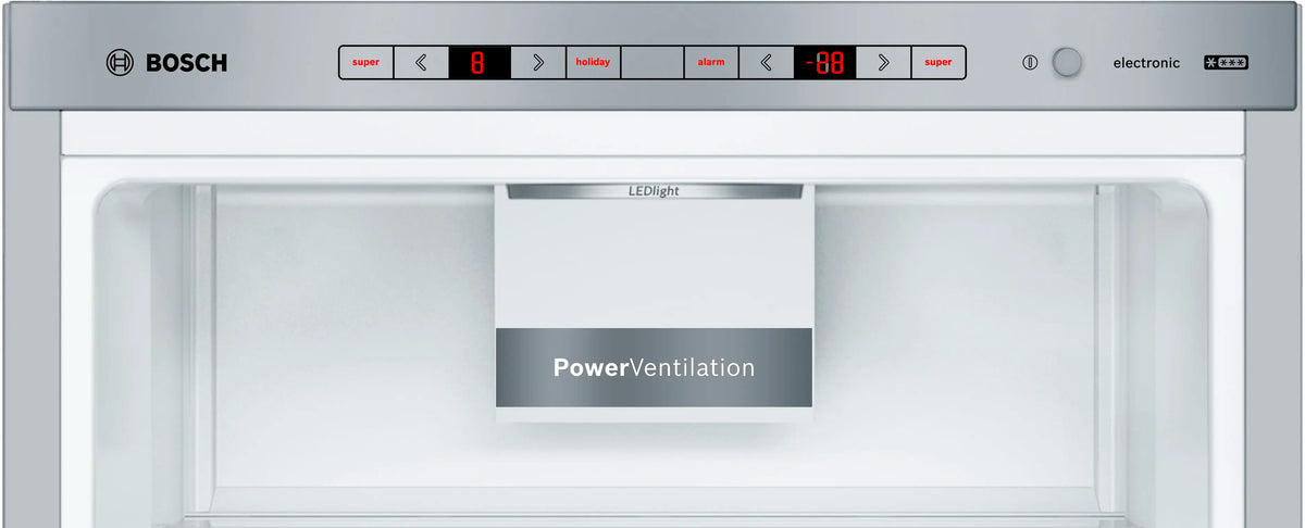 Combină frigorifică Bosch KGE39AICA, Seria 6, 343 l, inox
