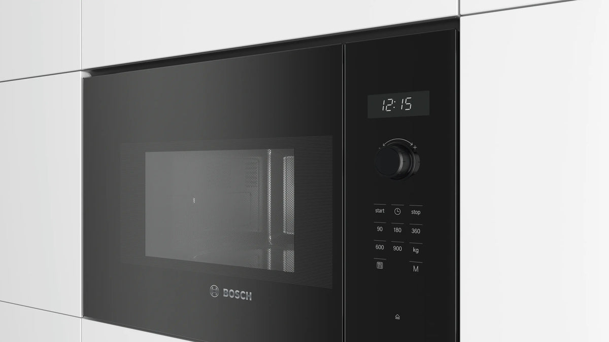 Cuptor cu microunde încorporabil Bosch BFL554MB0, Seria 6, negru