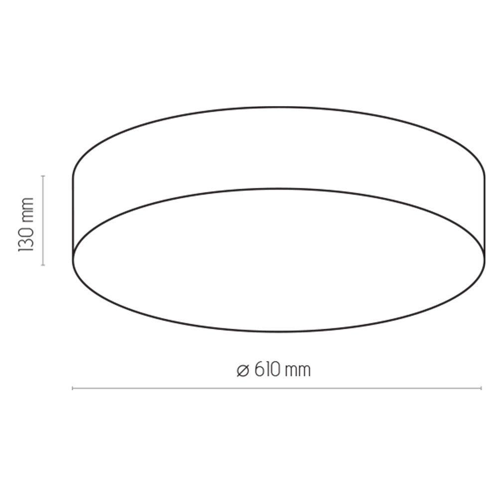 Plafonieră TK Lighting Rondo 4 600, bej, 4 x E27, 4433
