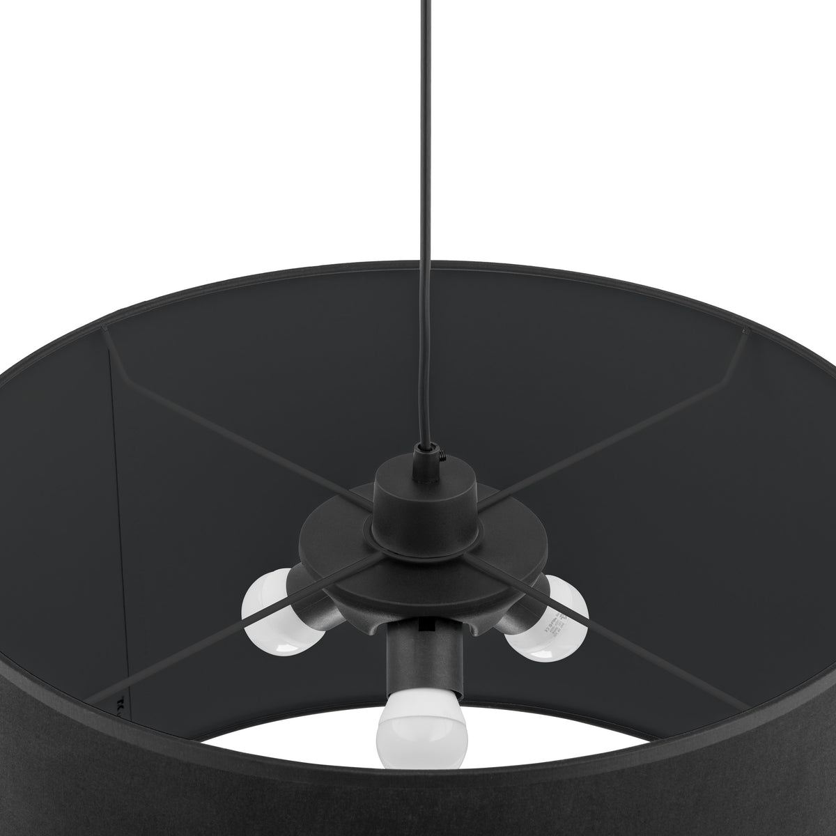 Lustră TK Lighting Rondo 3, negru, 3 x E27, 3465
