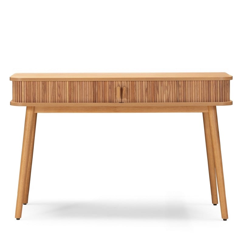 Birou Clemente, cu lamele, 120 cm, stejar natur