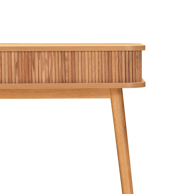 Birou Clemente, cu lamele, 120 cm, stejar natur