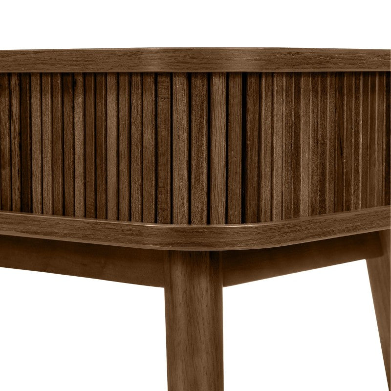 Birou Clemente, cu lamele, 120 cm, nuc
